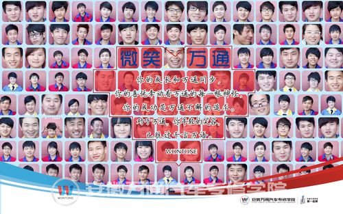跟随万通的学子一起，给自己一个大大的微笑吧！