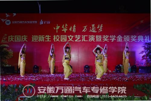 新华电脑学生艺术团带来肚皮舞表演