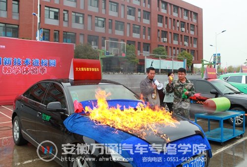 引擎盖上的熊熊大火（专业操作，请勿模仿）